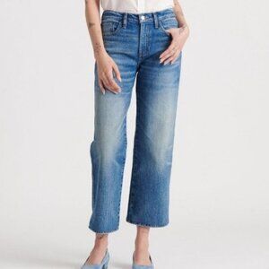 SOLD Lucky Brand mid rise crop wide leg jean